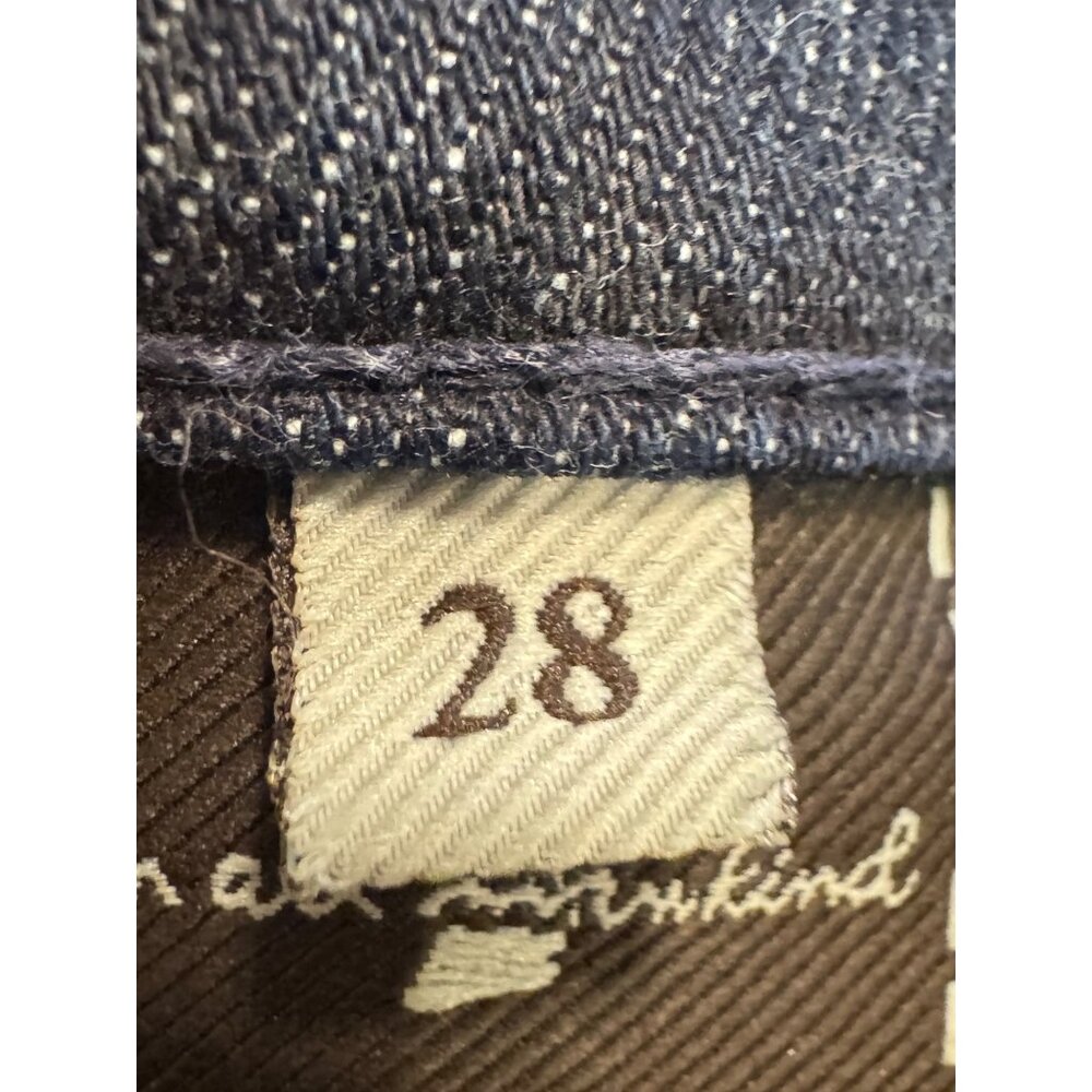 7 For All Mankind Womens Crop Jeans Size 28 Dark Wash Denim USA Made - Picture 5 of 8